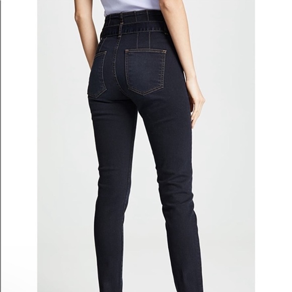 Veronica Beard Keith 12” Corset Jeans Size 28 - Picture 4 of 11